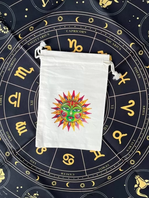  Мешочек для карт Таро (Зеленое Солнце)