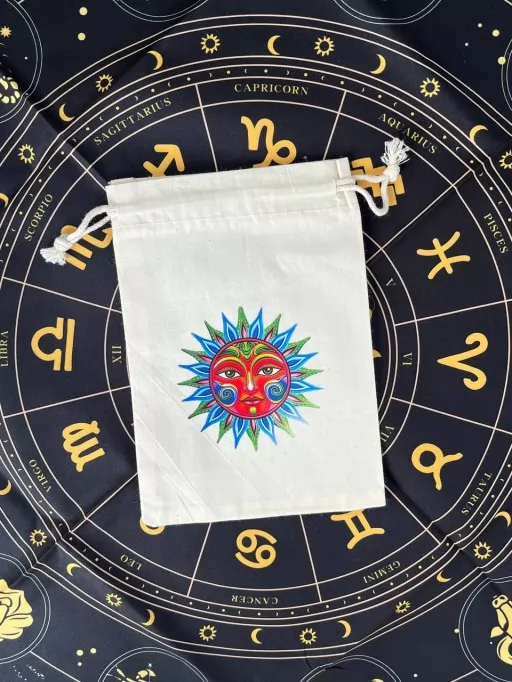  Мешочек для карт Таро(Красное Солнце)