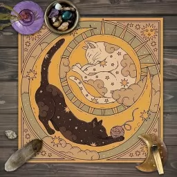 Скатертина для Таро(Сонце та Місяць) 