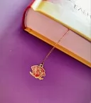 Металлическая закладка (роза)