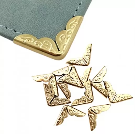 Металеві захисні куточки для книг 4шт (Золоті) Металеві захисні куточки для книг 4шт (Золоті)