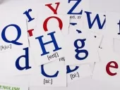 Картки міні. Англійська абетка двостороння