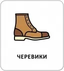 Картки з піктограмами. Одяг, взуття, аксесуари