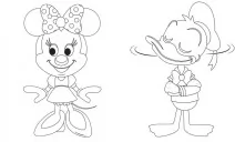 Disney Маля. Гра з кольором. Міккі Маус