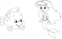 Disney Маля. Гра з кольором. Русалонька