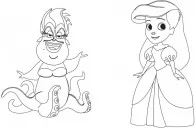 Disney Маля. Гра з кольором. Русалонька